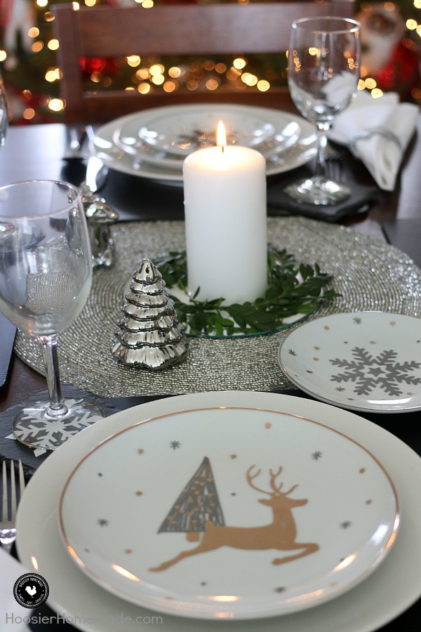 This simple holiday table setting is elegant, beautiful and YES budget friendly too! Enjoy your time with family and friends this Christmas season while you gather around the table. These holiday table decorations couldn't be easier!