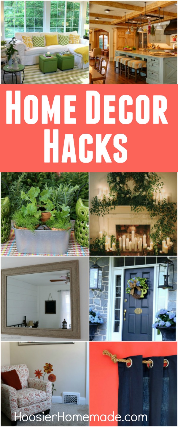 HOME DECOR HACKS -- from special colors - to accessories - to wallpaper - and beyond! These Home Decor Hacks are simple ways to add a special touch to your home without a lot of time OR money! 