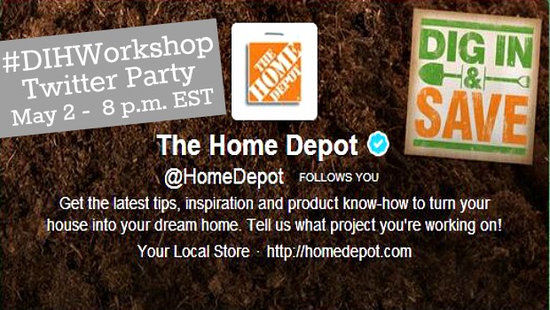 Home Depot Twitter Party #DIYWorkshop