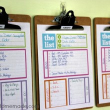 Home Organizing Tips: Daily System | Tackle your busy life with this daily schedule | Details on HoosierHomemade.com