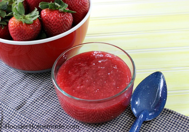 Homemade Strawberry Glaze | Recipe on HoosierHomemade.com