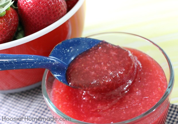 Homemade Strawberry Glaze | Recipe on HoosierHomemade.com