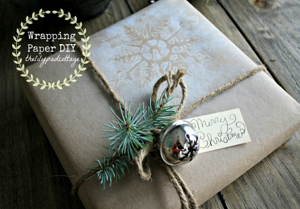 homemade wrapping paper: homemade holiday inspiration