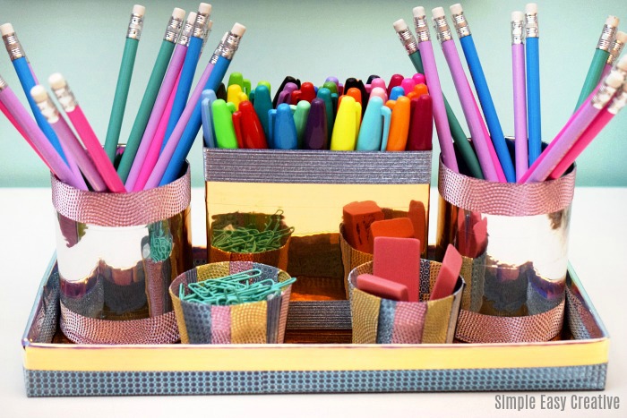 Create a Kids Homework Station- save time by knowing where all of your supplies are!