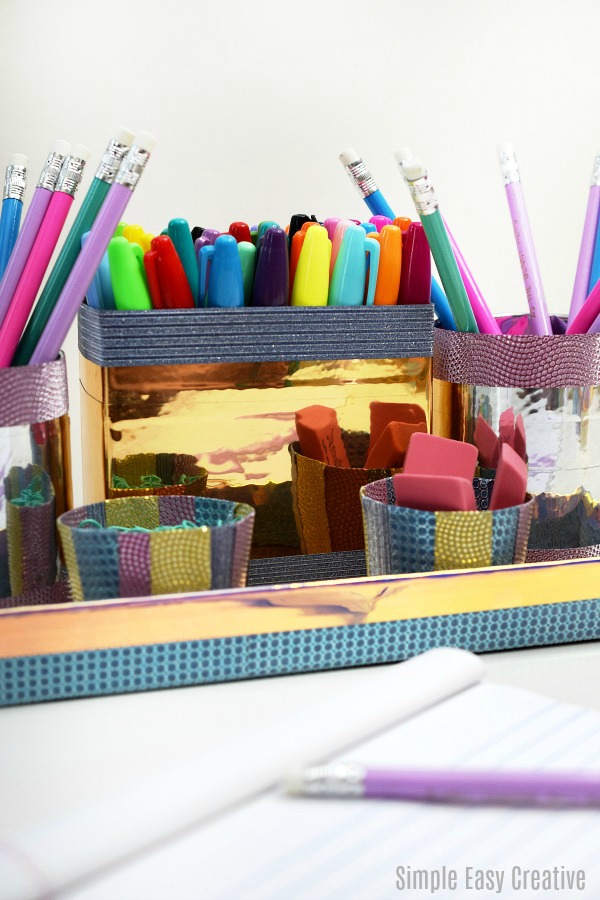 Create a Kids Homework Station- save time by knowing where all of your supplies are!