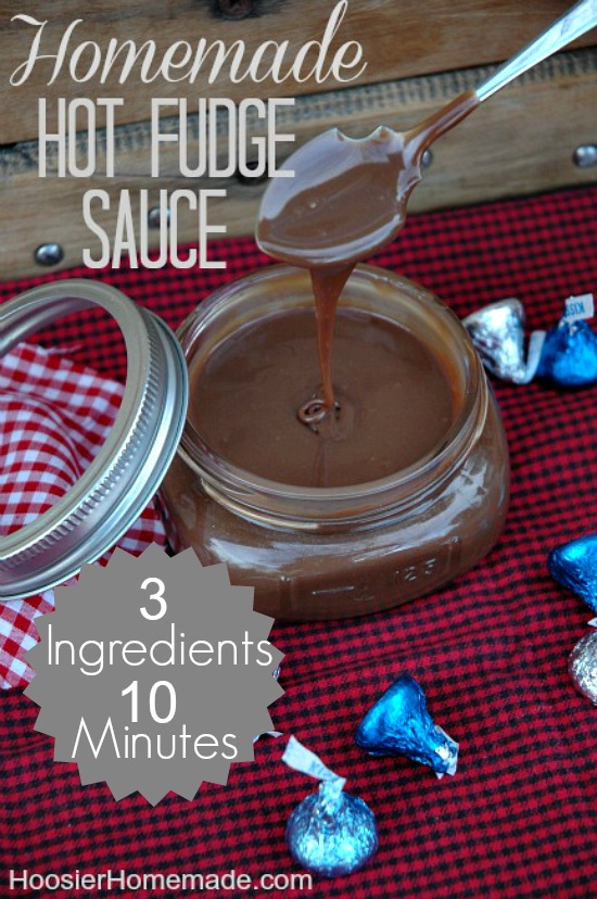 Homemade Hot Fudge Sauce : 3 ingredients - 10 Minutes | Recipe on HoosierHomemade.com
