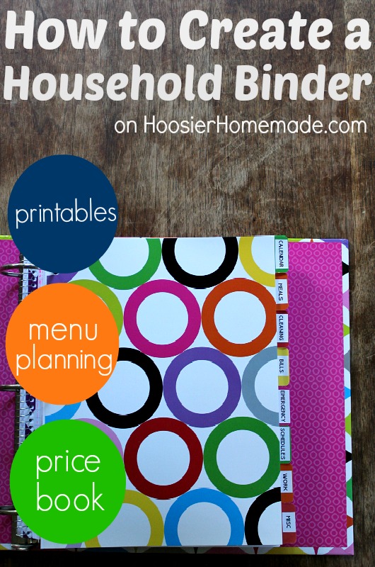 How to Create a Household Binder :: on HoosierHomemade.com