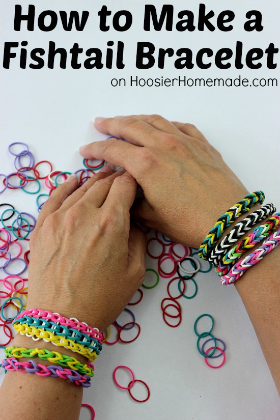 How to Make a Fishtail Bracelet | Instructions on HoosierHomemade.com