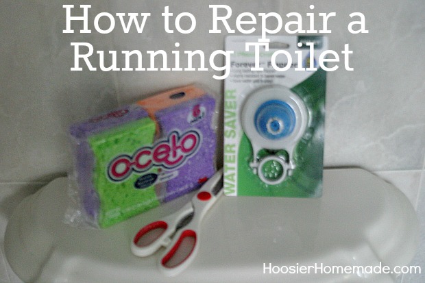 How to Repair a Running Toilet :: #Video on HoosierHomemade.com