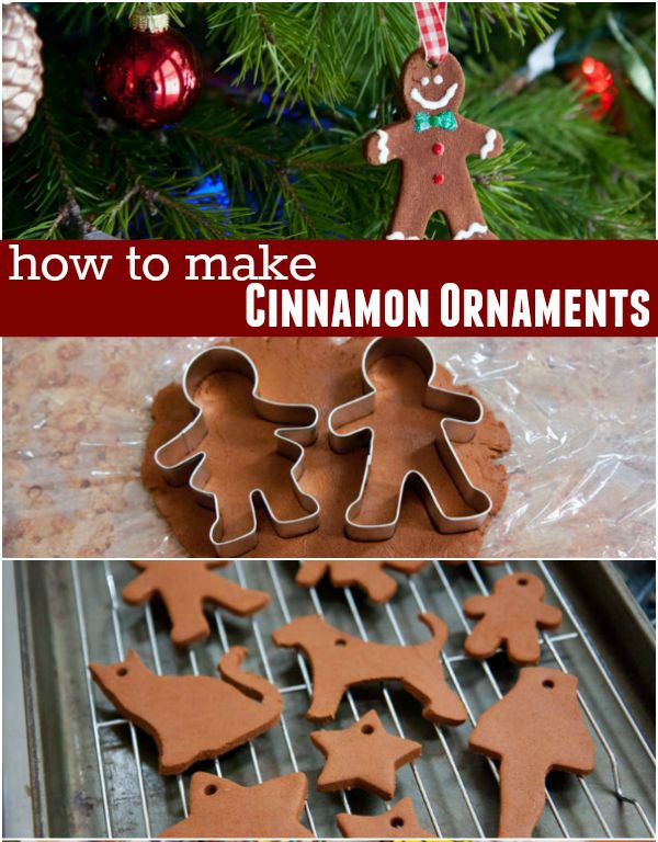 Just like you made when you were a kid! These Cinnamon Ornaments take only 3 ingredients! Visit our 100 Days of Homemade Holiday Inspiration for more recipes, decorating ideas, crafts, homemade gift ideas and much more!