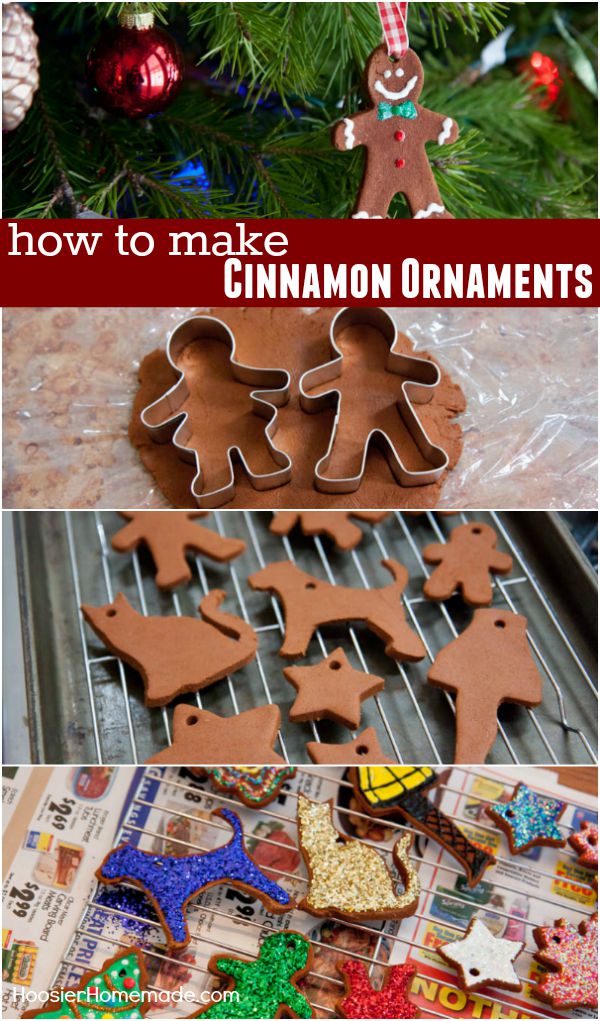 Just like you made when you were a kid! These Cinnamon Ornaments take only 3 ingredients! Visit our 100 Days of Homemade Holiday Inspiration for more recipes, decorating ideas, crafts, homemade gift ideas and much more!