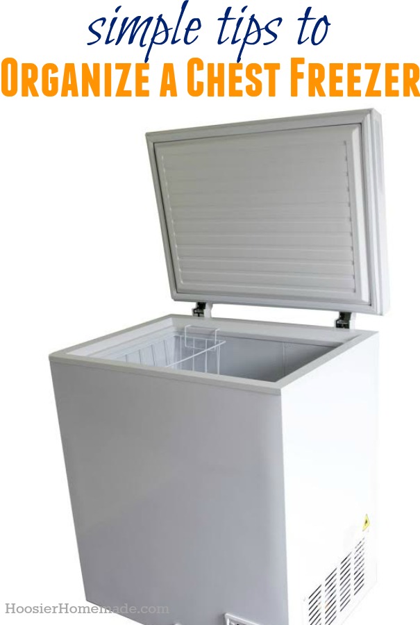 Organizing a store small chest freezer