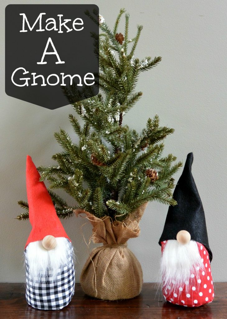 How to Make a Holiday Gnome- 100 Days of Homemade Holiday Inspiration - Hoosier Homemade