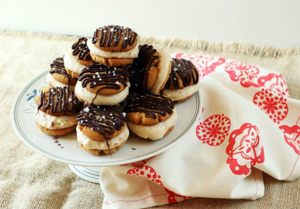 Peanut Butter & Banana Ice Cream Sandwiches