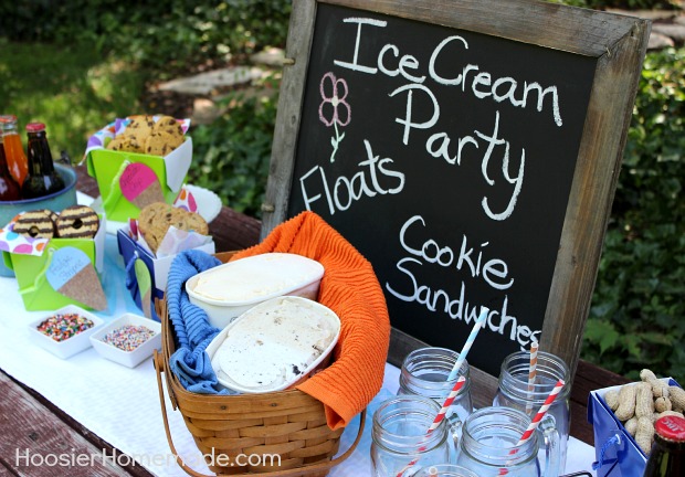 How to Host an Ice Cream Party :: on HoosierHomemade.com