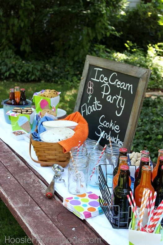 How to Host an Ice Cream Party :: on HoosierHomemade.com