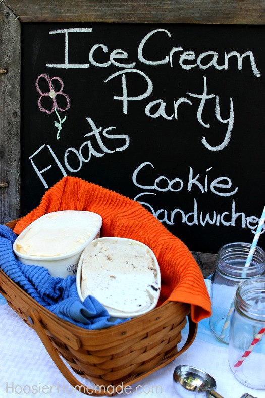 How to Host an Ice Cream Party :: on HoosierHomemade.com