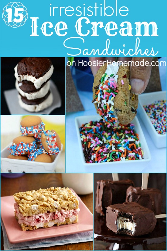 15 Irresistible Ice Cream Sandwich Recipes on HoosierHomemade.com