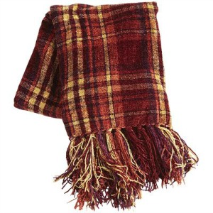 plaid throw