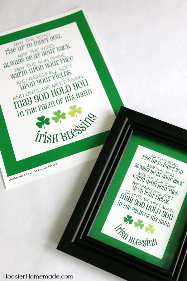 This classic from Old Ireland; Irish Blessing is made into a fun Subway Art Printable for you to use to decorate with or give as a gift! Available in 2 sizes! Pin to your St. Patrick's Day Board!