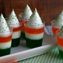 Irish Jello Shots :: Recipe on HoosierHomemade.com