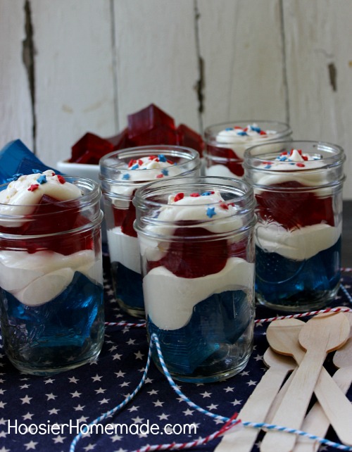 4th of July Jello Parfaits