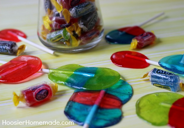 Homemade Jolly Rancher Lollipops | Recipe on HoosierHomemade.com