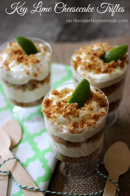 Key Lime Cheesecake Trifles | Recipe on HoosierHomemade.com