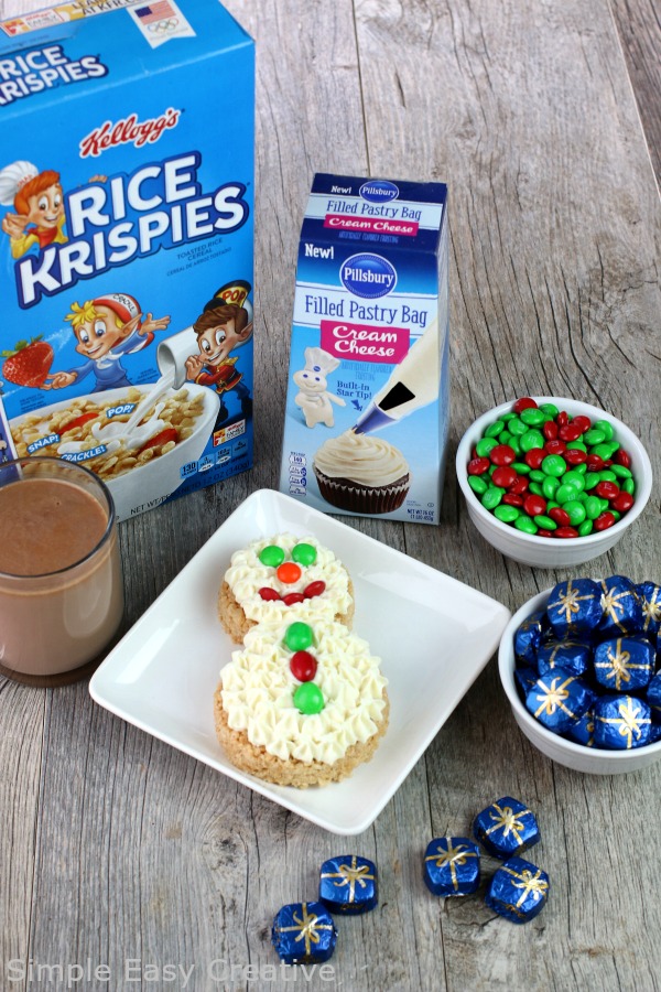 HOW TO MAKE RICE KRISPIE SNOWMEN