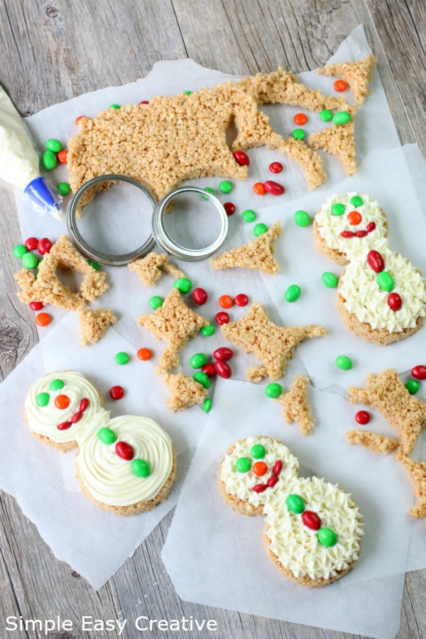 HOW TO MAKE RICE KRISPIE SNOWMEN