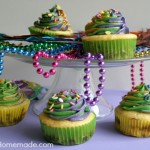 King Cake Cupcakes for Mardi Gras | Recipe on HoosierHomemade.com