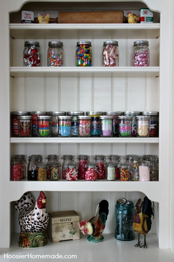 Baking Cabinet Organization - Hoosier Homemade