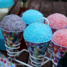 Homemade Snow Cones : 3 Ingredient Syrup Recipe on HoosierHomemade.com