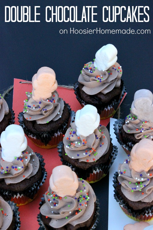 Double Chocolate Cupcakes :: Recipe on HoosierHomemade.,com