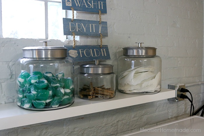 LAUNDRY ROOM MAKEOVER -- Doing Laundry is a must! Why not have a space that you love? This before and after will SHOCK you!