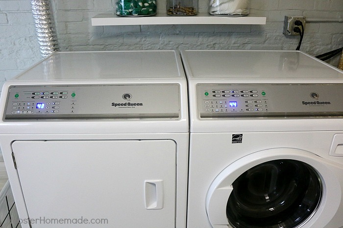 LAUNDRY ROOM MAKEOVER -- Doing Laundry is a must! Why not have a space that you love? This before and after will SHOCK you! 