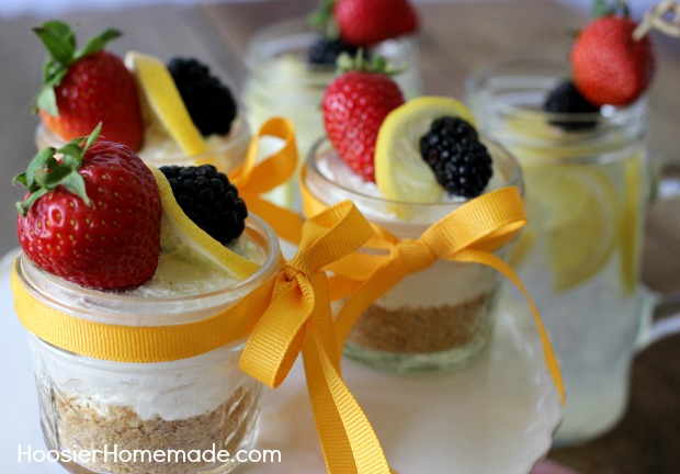 Lemon Berry Cheesecake | Recipe on HoosierHomemade.com