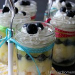 Lemon Blueberry Angel Food Cake in a Jar :: Recipe on HoosierHomemade.com