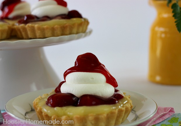 Lemon Strawberry Tartlets | Recipe on HoosierHomemade.com