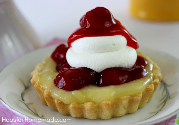 Lemon Strawberry Tartlets | Recipe on HoosierHomemade.com