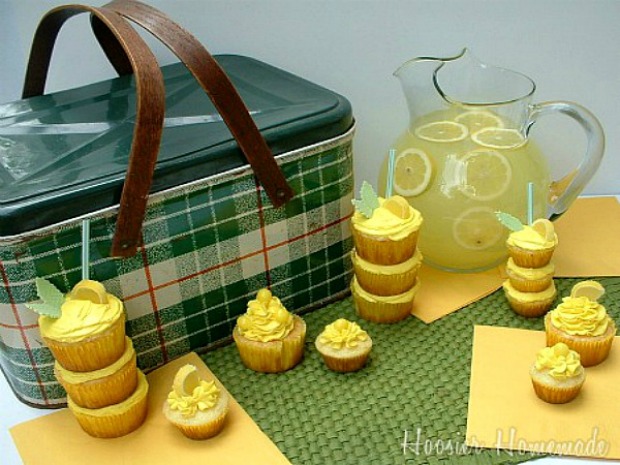 Lemonade Cupcakes | Recipe on HoosierHomemade.com