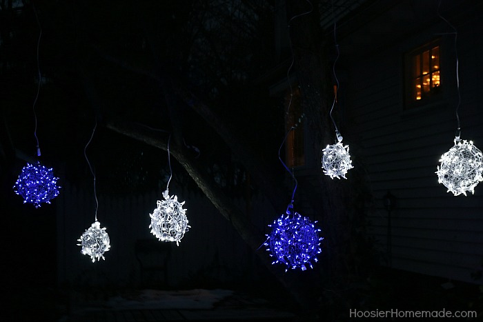 How to make Christmas Light Balls