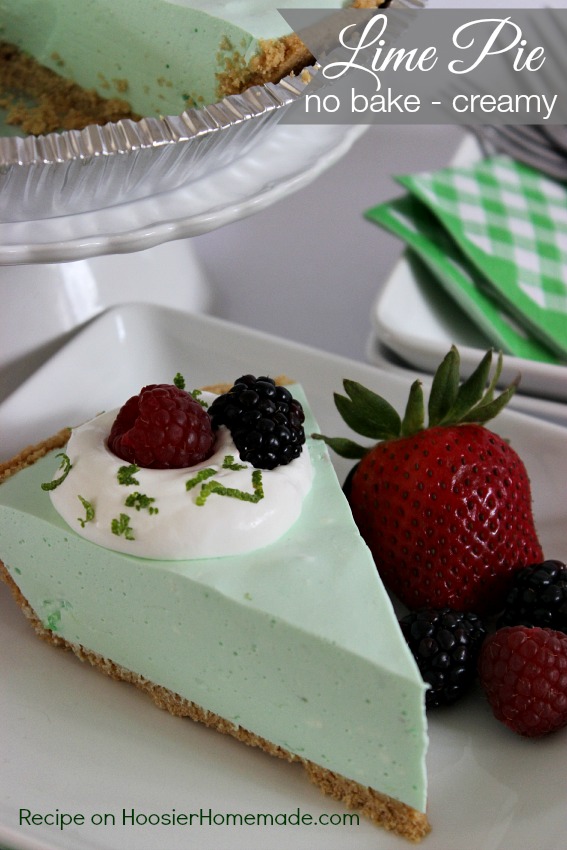 Lime Pie: No Bake, Creamy and Cool : Recipe on HoosierHomemade.com