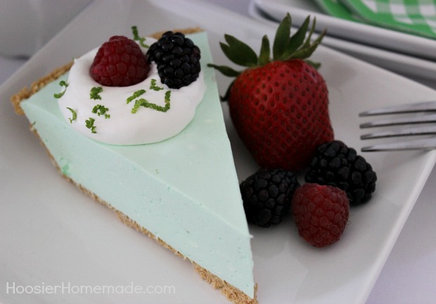 Summer Lime Pie :: Cool, Creamy & No Bake :: Recipe on HoosierHomemade.com