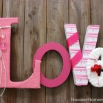 Valentine's Craft: How to make covered Love Letters :: Instructions on HoosierHomemade.com