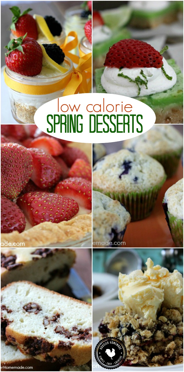 Cut back on the calories but still enjoy those Spring Desserts that you want! Pin to your Recipe Board!