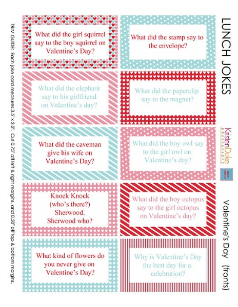 Valentine's Day Lunch Jokes