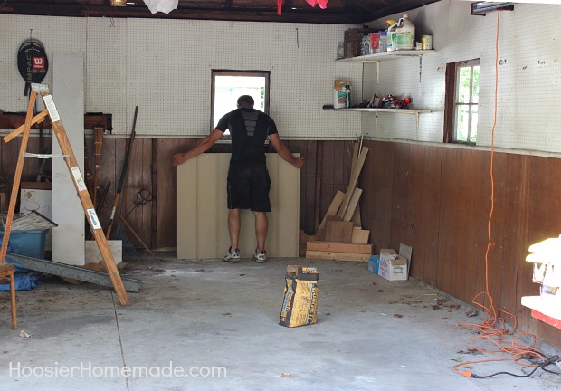 Man Cave: Garage Organization on HoosierHomemade.com