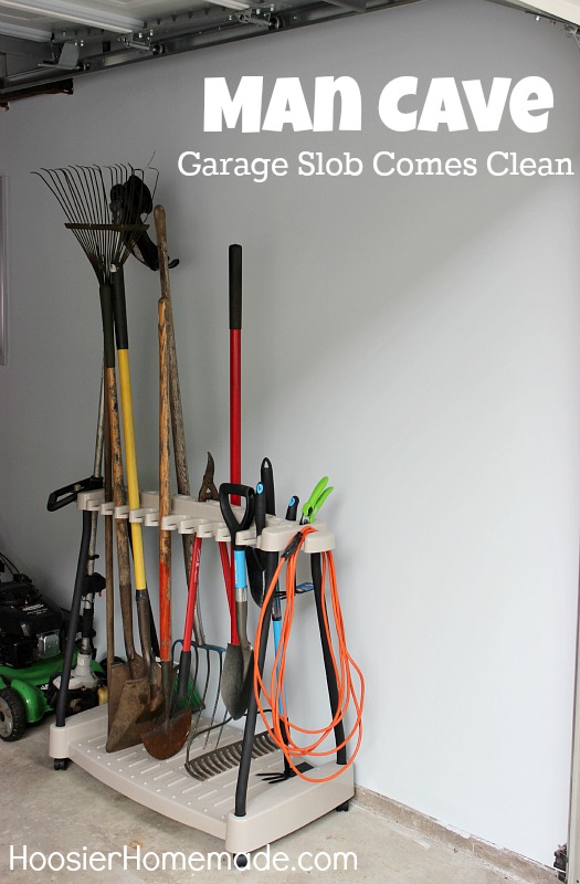 Man Cave: Garage Organization on HoosierHomemade.com