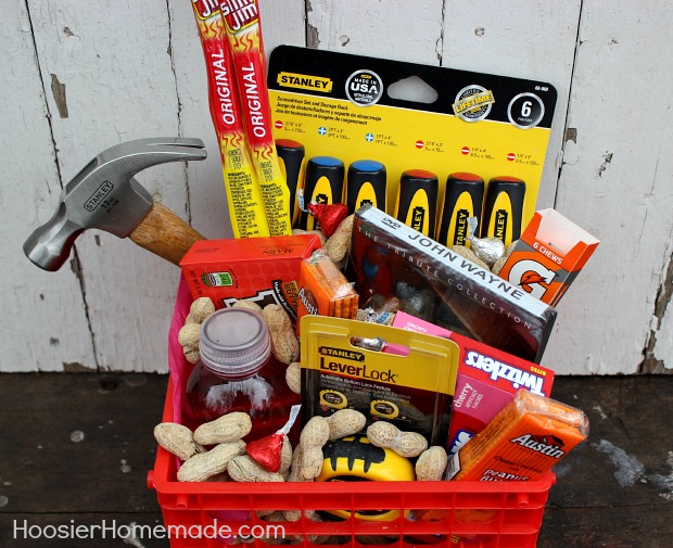 Valentine's Day Love Bucket for your Man :: HoosierHomemade.com